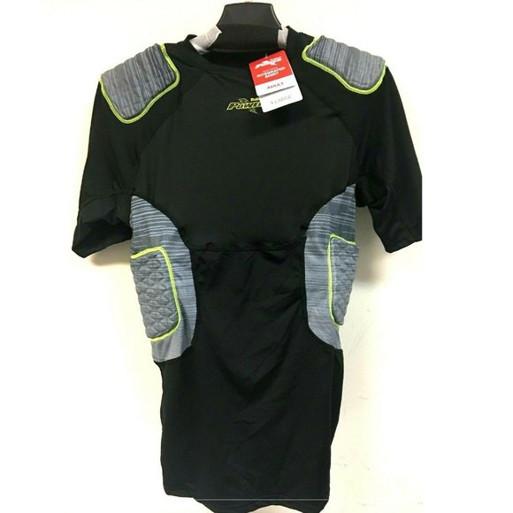 Riddell Shirts Riddell Mens Power 5pad Integrated Football Shirt